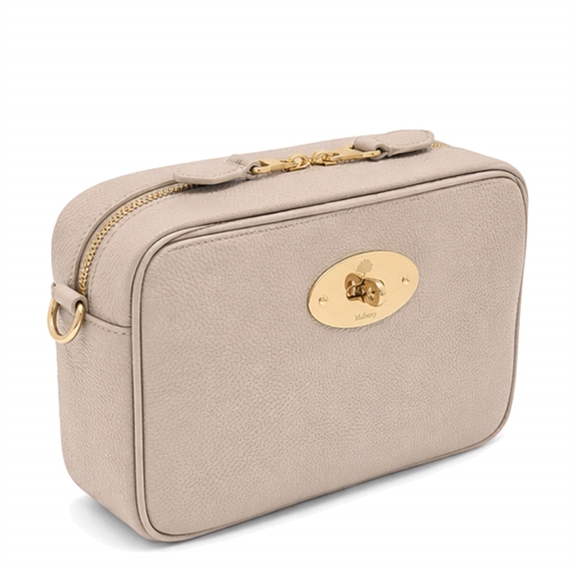 Mulberry Darley Camera Cashmere Taupe Small Classic Grain